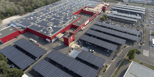 Supermarché équipé de solutions énergétiques GreenYellow