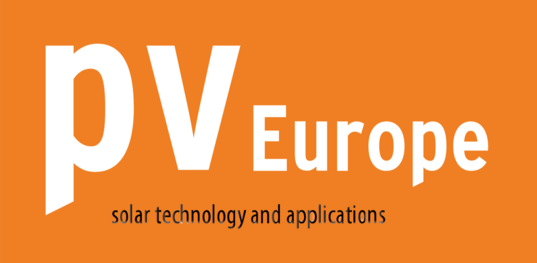 Logo pv europe solar technology and applications