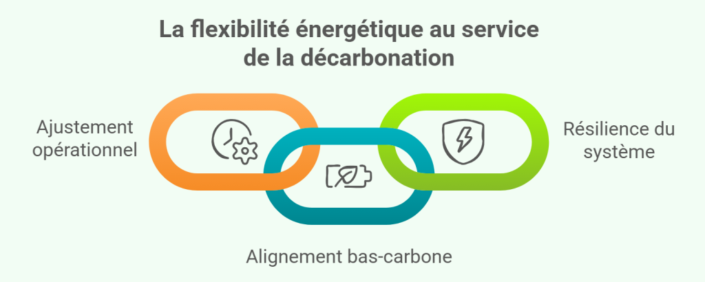 Illustration : flexibilité énergétique x décarbonation