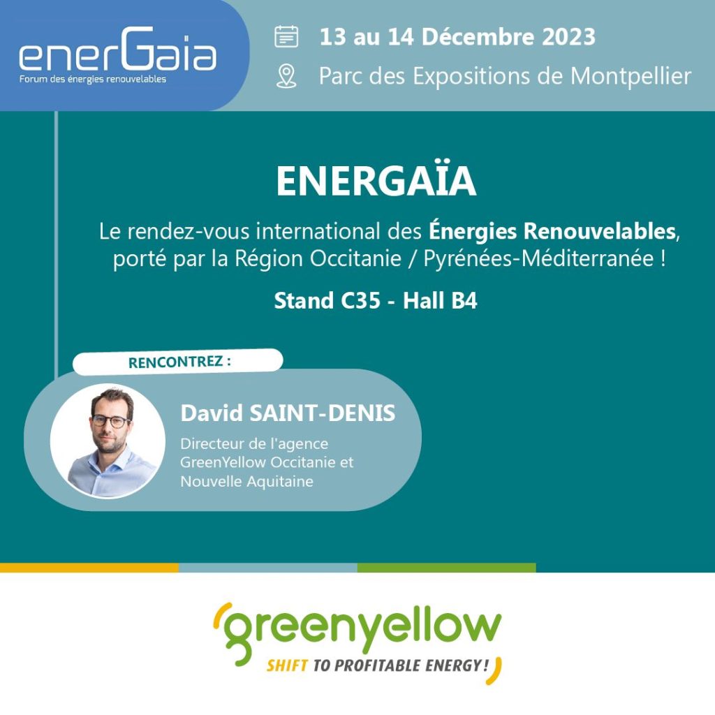 GreenYellow présente au Forum EnerGaïa 2023 à Montpellier.