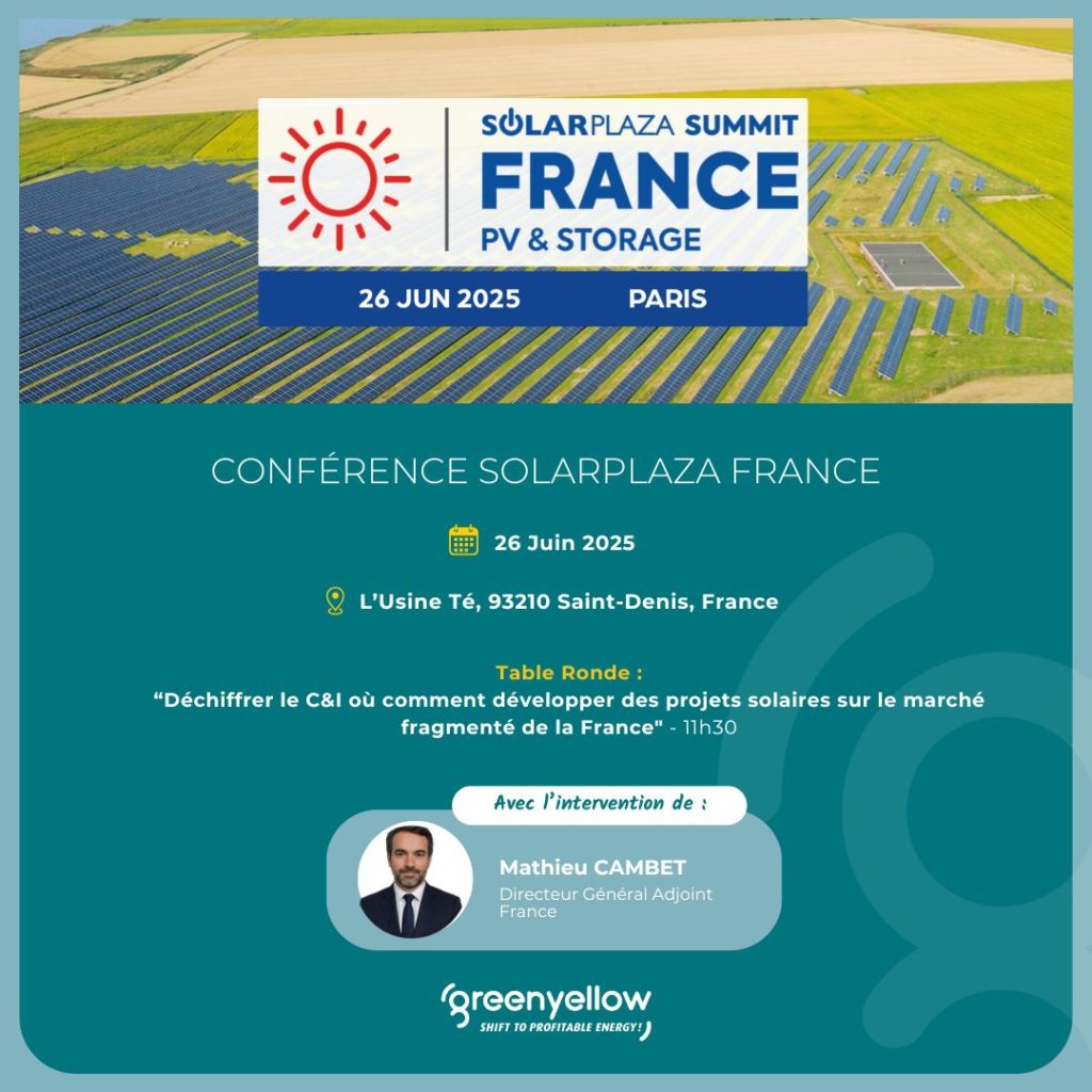GreenYellow au Solarplaza Summit France 2025 à Saint-Denis